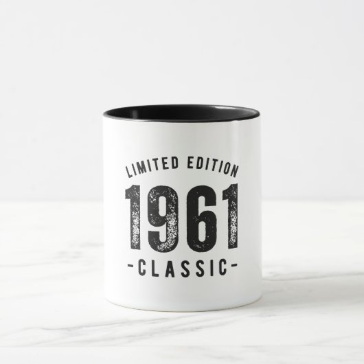 1961年 クラシックな誕生年 マグカップ (中央)
