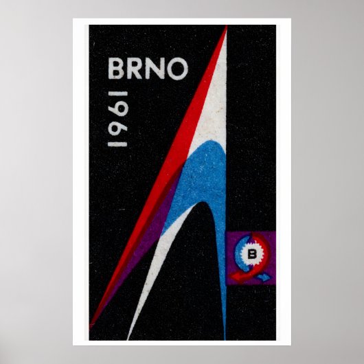 1961年 チェコ 国際見本市 - マッチボックス ポスター (正面)