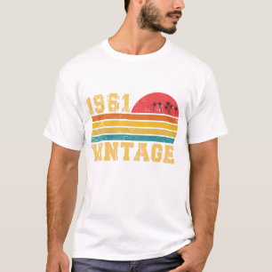 1961年 誕生日 レトロ ヴィンテージ サンセット Tシャツ