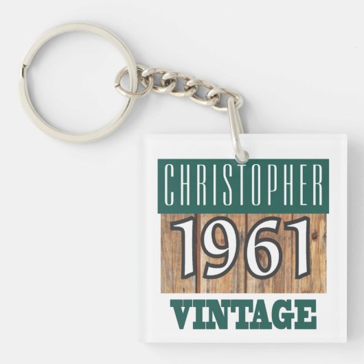 1961生まれ年 キーホルダー (正面)