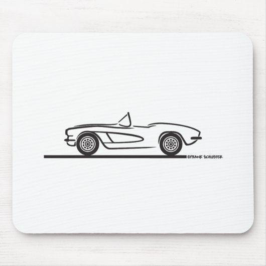 1961 1962シボレーコルベット マウスパッド (正面)
