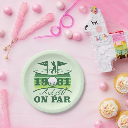 1961 60th誕生日ゴルフ愛好家 ペーパープレート (パーティー)
