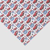 1961 C1赤いクラシックスポーツカーレトロルート66標識 薄葉紙 (詳細)