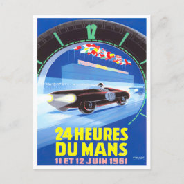 1961 Le Mans 24時間ヴィンテージレース ポストカード