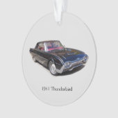 1961 Thunderbirdアクリルオーナメント オーナメント (正面)