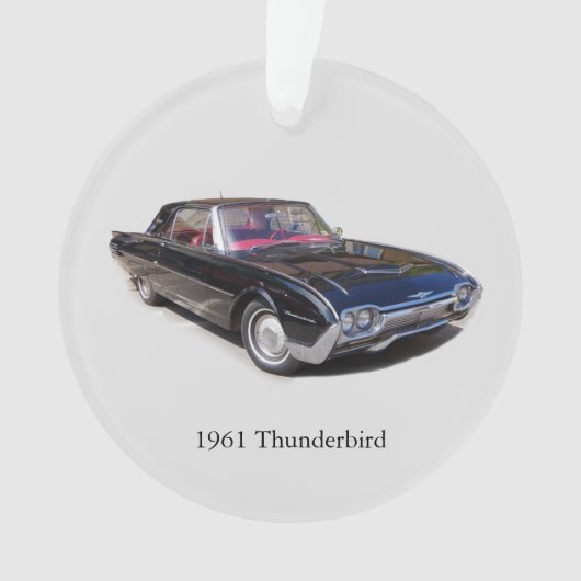 1961 Thunderbirdアクリルオーナメント オーナメント (正面)