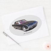 1961 Thunderbirdステッカー 楕円形シール (封筒)