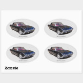 1961 Thunderbirdステッカー 楕円形シール (シート)