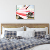 1962ピンクキャデラック兌換 キャンバスプリント (インサイチュ (寝室))
