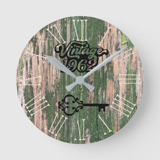 1962ヴィンテージ旧木丸時計 ラウンド壁時計 (正面)
