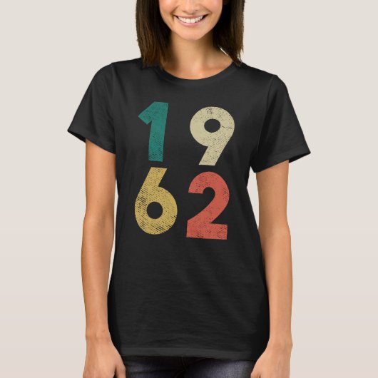 1962ヴィンテージ誕生日レトロ Tシャツ (正面)