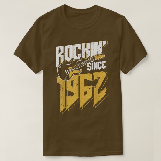 1962年からロックンロックヴィンテージファン60th Bir Tシャツ (デザイン正面)