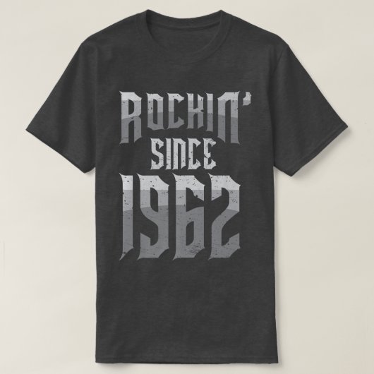 1962年からロックンロックヴィンテージファン60th Bir Tシャツ (デザイン正面)
