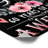 1962年に作られたフローラ60歳60誕生日ギフト ポスター (角)