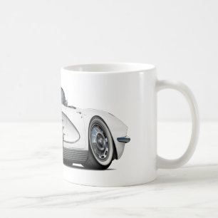 1962年のコルベットの白いコンバーチブル コーヒーマグカップ