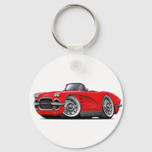 1962年のコルベットの赤いコンバーチブル キーホルダー