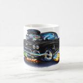 1962年のコルベットの黒い車 コーヒーマグカップ (中央)