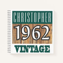 1962年の名前ヴィンテージ・ノートブック ノートブック