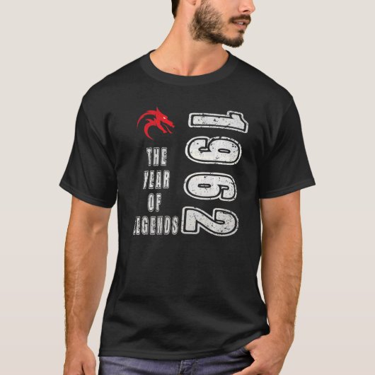 1962年の誕生1962年の伝説の年 Tシャツ (正面)