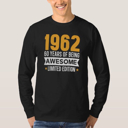 1962年の60素晴らし年 Tシャツ (正面)