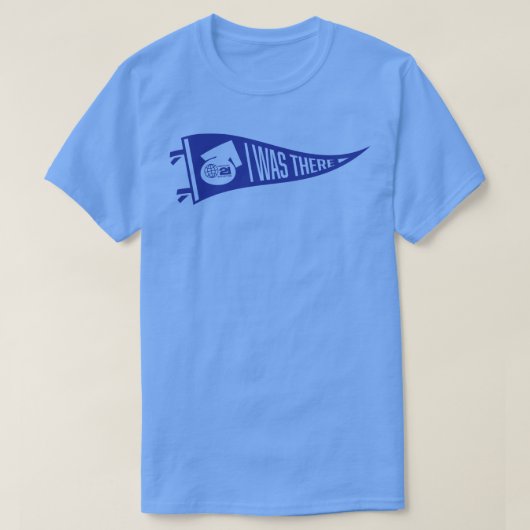 1962年シアトル世界博覧会 私もいたよ ペナント 青 Tシャツ (デザイン正面)