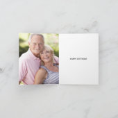 1962年ハッピーバースデー折り畳みフォト誕生日 カード (内部)