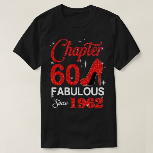 1962年以来の素晴らしい第60誕生日 Tシャツ (デザイン正面)