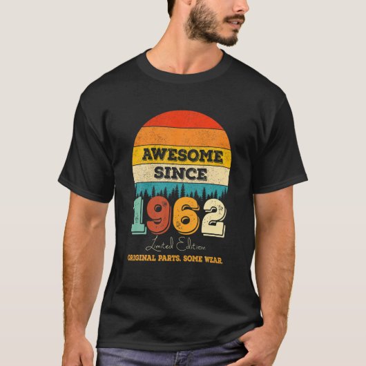 1962年以素晴らし来60誕生日オリジナル部品60 Tシャツ (正面)