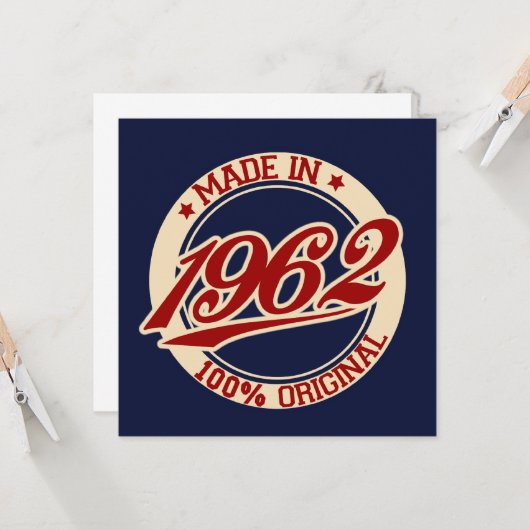 1962年製 カード (正面/裏面インサイチュ)