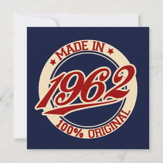 1962年製 カード (正面)