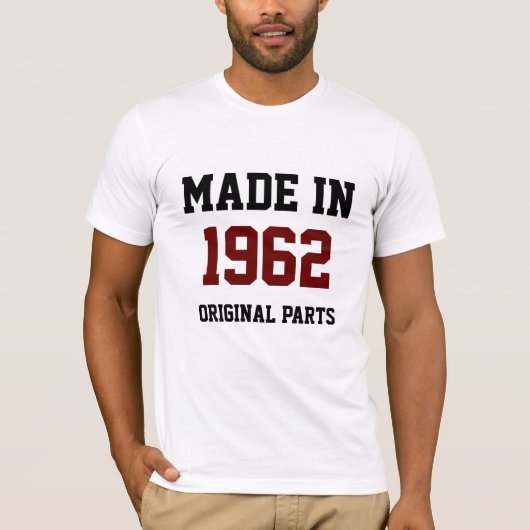 "1962年製、純正パーツ" Tシャツ (正面)