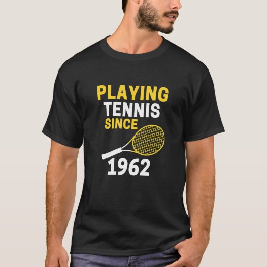1962年遊以来のテニスHのための60誕生日 Tシャツ (正面)