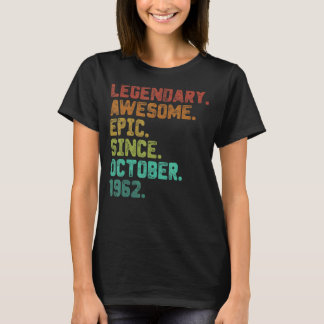 1962年10月60日生以来60年の伝説 Tシャツ