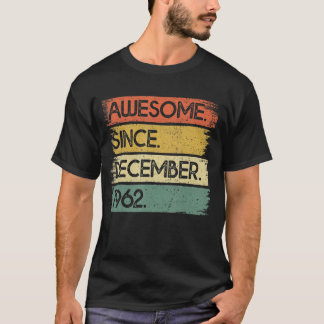 1962年12月60日素晴らしBirから60歳 Tシャツ