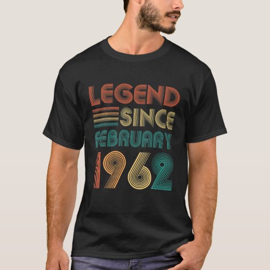 1962年2月より伝説第60回誕生日贈答品60 Tシャツ (正面)