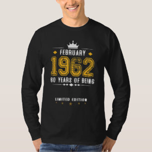 1962年2月60年限素晴らし定 Tシャツ