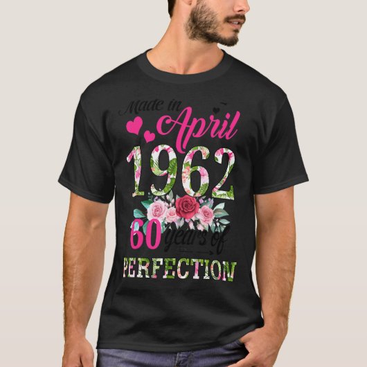 1962年4月フローラ60歳60歳 Tシャツ (正面)