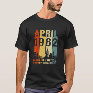 1962年4月限定版60年の素晴らしさ Tシャツ