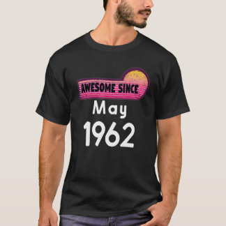 1962年5月素晴らし誕生日1962年5月ヴィンテージ Tシャツ