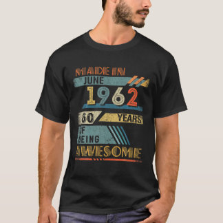 1962年6月60歳60誕生日 Tシャツ