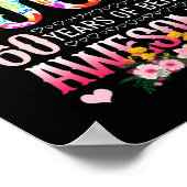 1962年7月60日誕生日60年素晴らしフローラ ポスター (角)