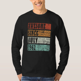 1962年7生まれ月レトロアイディア Tシャツ