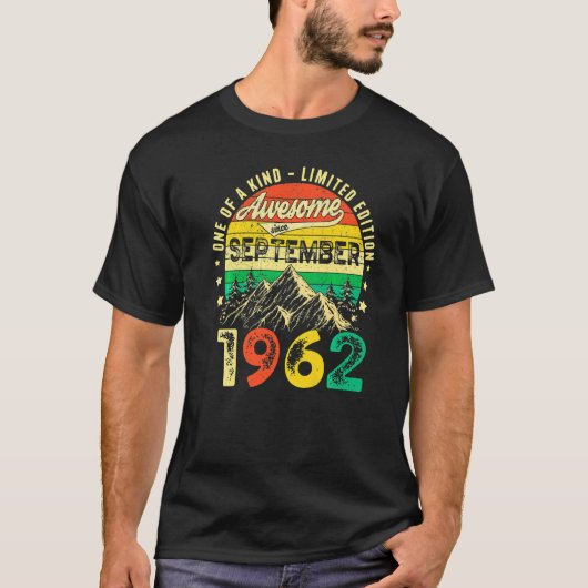 1962年9月素晴らし60th Birから60歳 Tシャツ (正面)