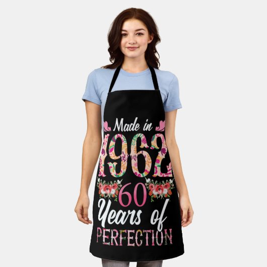 1962年、60歳、60歳、完成60歳 エプロン (着用した状態)