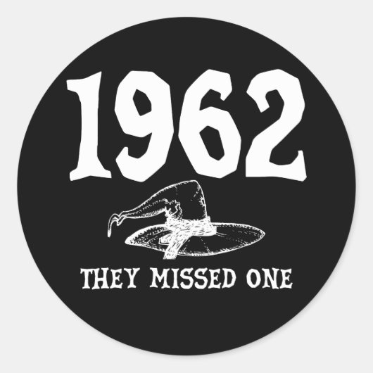 1962彼ら恋しく思は1サレムウィッチハロウィーン ラウンドシール (正面)