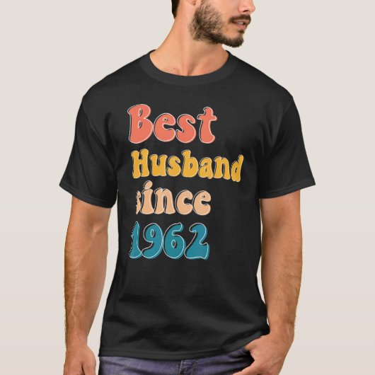 1962最高の年記念の男結婚人の夫は Tシャツ (正面)
