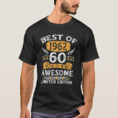 1962最高の年60歳ギフト60歳誕生日ギフト Tシャツ (正面)