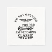 1962生まれ年のヴィンテージ誕生会 スタンダードカクテルナプキン (正面)