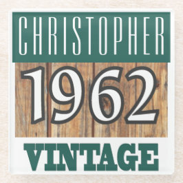 1962生まれ年。ガラスコースターの年 ガラスコースター