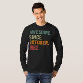 1962素晴らし年10月60日誕生日60年 Tシャツ (正面フル)